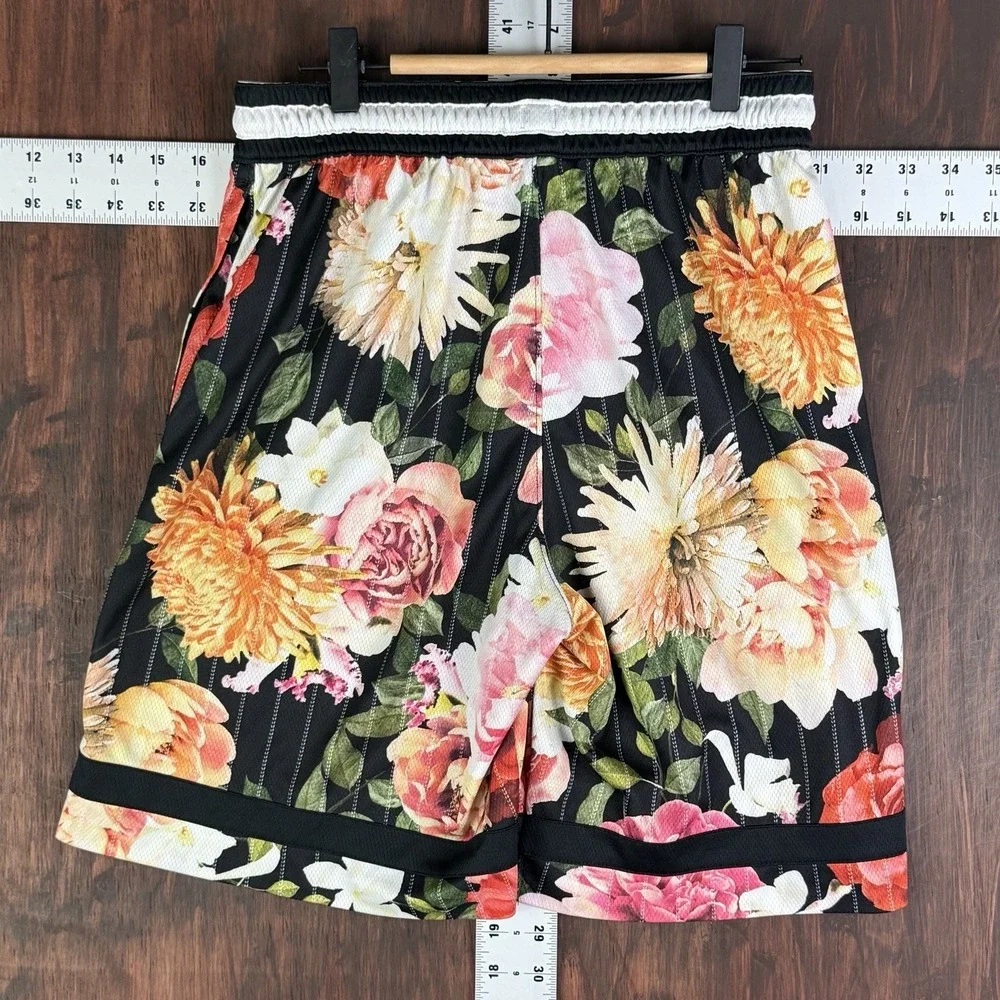 Nike Floral Victory Basketball Shorts MulticolorBlack Pink CK6595-010 Mens Small